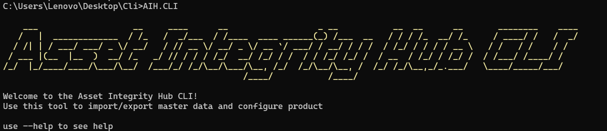 CLI_Welcome